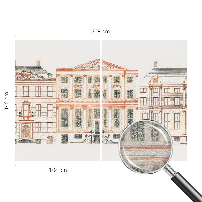 Dekoracyjna fototapeta na ścianę z motywem klasycznych budynków