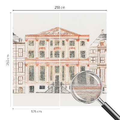 Dekoracyjna fototapeta na ścianę z motywem klasycznych budynków