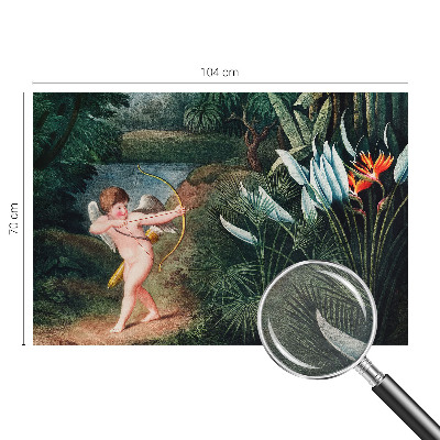 Fototapeta fizelinowa do sypialni z uroczym amorkiem