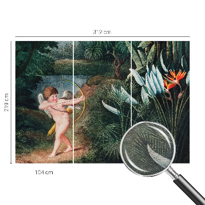 Fototapeta fizelinowa do sypialni z uroczym amorkiem