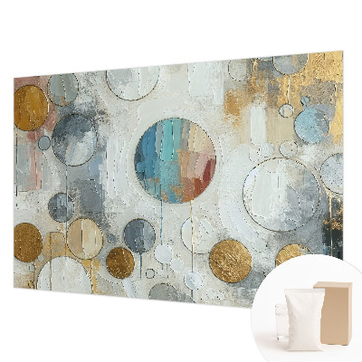 Tapeta fotograficzna fizelinowa Geometryczne koła