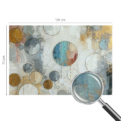 Tapeta fotograficzna fizelinowa Geometryczne koła