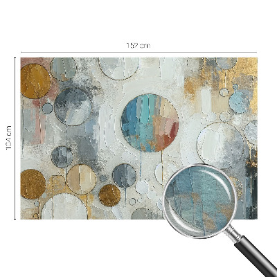 Tapeta fotograficzna fizelinowa Geometryczne koła