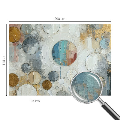 Tapeta fotograficzna fizelinowa Geometryczne koła