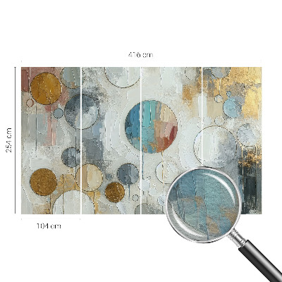 Tapeta fotograficzna fizelinowa Geometryczne koła