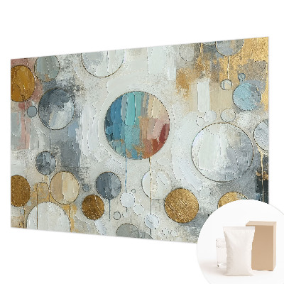 Tapeta fotograficzna fizelinowa Geometryczne koła