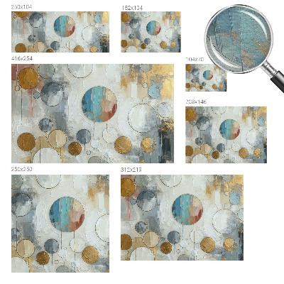 Tapeta fotograficzna fizelinowa Geometryczne koła