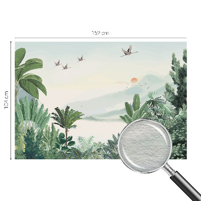 Fototapeta fizelinowa z nadrukiem Tropikalna oaza