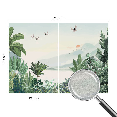 Fototapeta fizelinowa z nadrukiem Tropikalna oaza