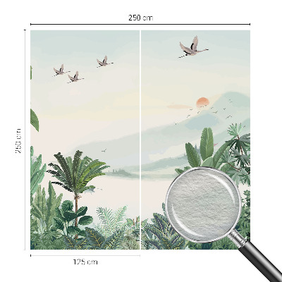 Fototapeta fizelinowa z nadrukiem Tropikalna oaza