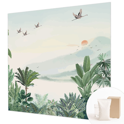 Fototapeta fizelinowa z nadrukiem Tropikalna oaza