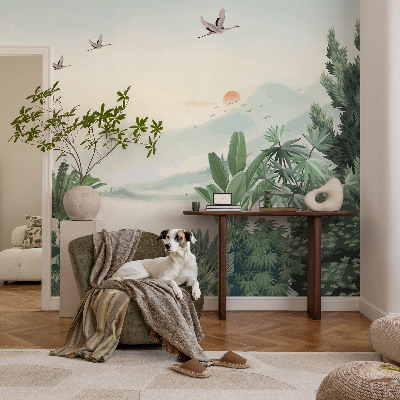 Fototapeta fizelinowa z nadrukiem Tropikalna oaza