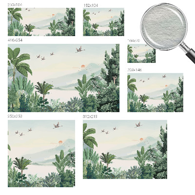 Fototapeta fizelinowa z nadrukiem Tropikalna oaza