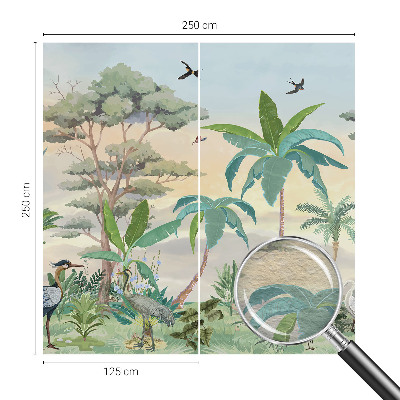 Fototapeta fizelinowa do sypialni Egzotyczna flora