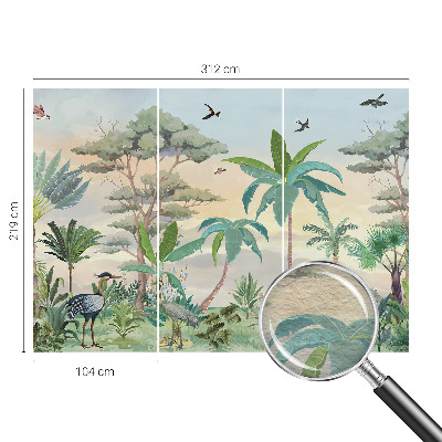 Fototapeta fizelinowa do sypialni Egzotyczna flora