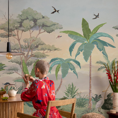 Fototapeta fizelinowa do sypialni Egzotyczna flora