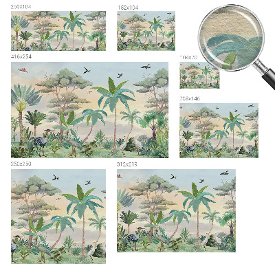 Fototapeta fizelinowa do sypialni Egzotyczna flora