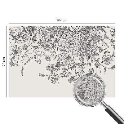 Fototapeta fizelinowa do sypialni Kwiatowy wzór