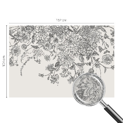 Fototapeta fizelinowa do sypialni Kwiatowy wzór