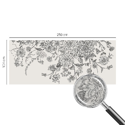 Fototapeta fizelinowa do sypialni Kwiatowy wzór