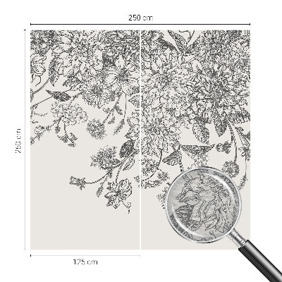 Fototapeta fizelinowa do sypialni Kwiatowy wzór