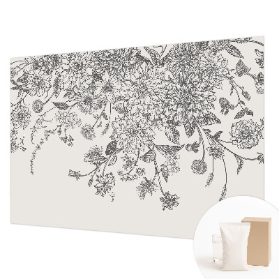 Fototapeta fizelinowa do sypialni Kwiatowy wzór