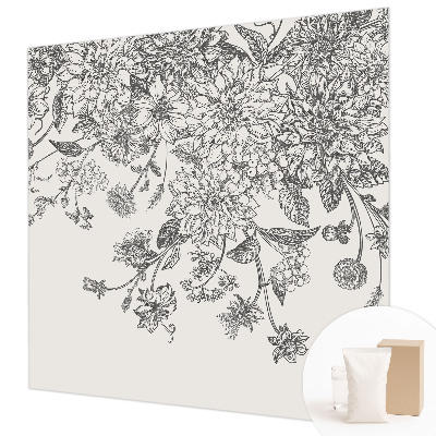 Fototapeta fizelinowa do sypialni Kwiatowy wzór