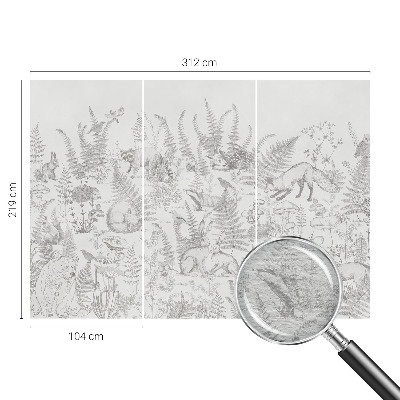 Tapeta fotograficzna Zwierzęta leśne