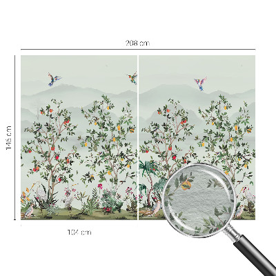 Tapeta fotograficzna fizelinowa Egzotyczne drzewa