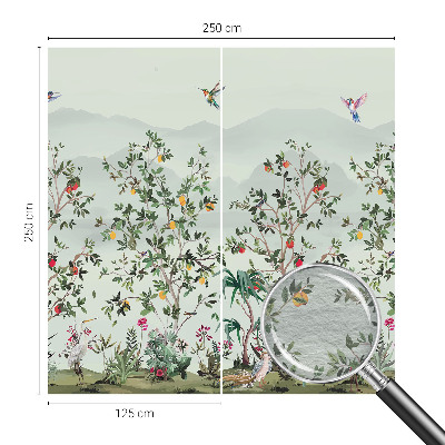 Tapeta fotograficzna fizelinowa Egzotyczne drzewa