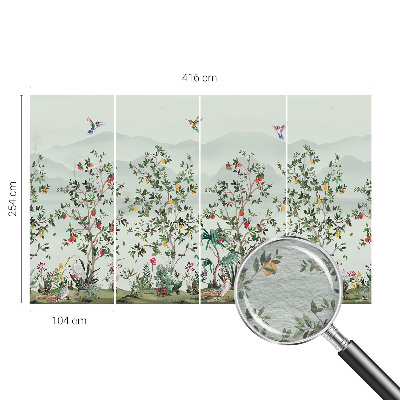 Tapeta fotograficzna fizelinowa Egzotyczne drzewa