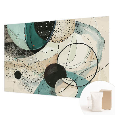 Fototapeta fizelinowa do sypialni Kolorowe okręgi