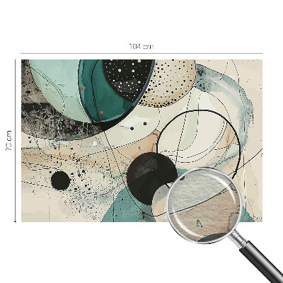 Fototapeta fizelinowa do sypialni Kolorowe okręgi