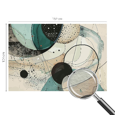 Fototapeta fizelinowa do sypialni Kolorowe okręgi