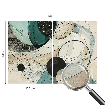 Fototapeta fizelinowa do sypialni Kolorowe okręgi