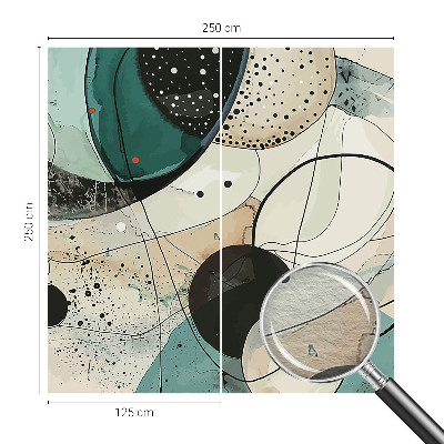 Fototapeta fizelinowa do sypialni Kolorowe okręgi