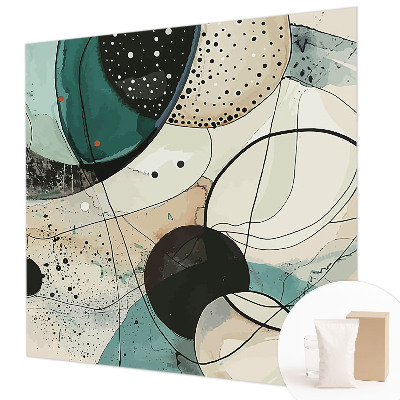 Fototapeta fizelinowa do sypialni Kolorowe okręgi