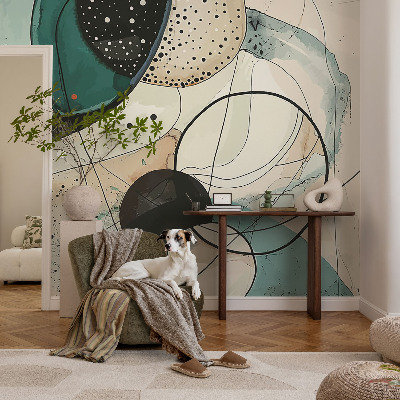 Fototapeta fizelinowa do sypialni Kolorowe okręgi