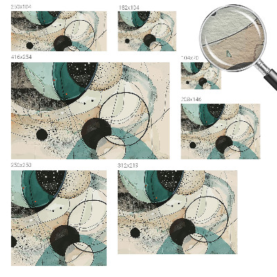 Fototapeta fizelinowa do sypialni Kolorowe okręgi