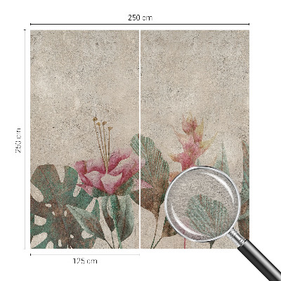 Tapeta fotograficzna z delikatnym motywem florystycznym