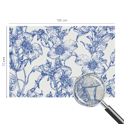 Fototapeta fizelinowa z nadrukiem Kwiatowe gałązki