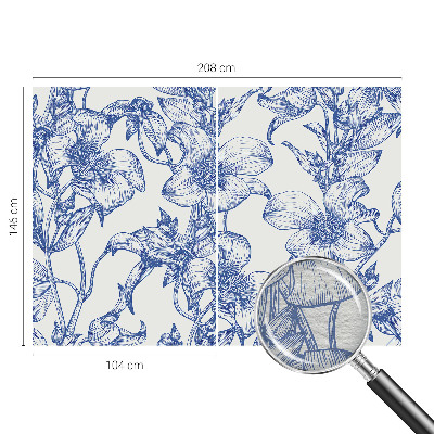 Fototapeta fizelinowa z nadrukiem Kwiatowe gałązki