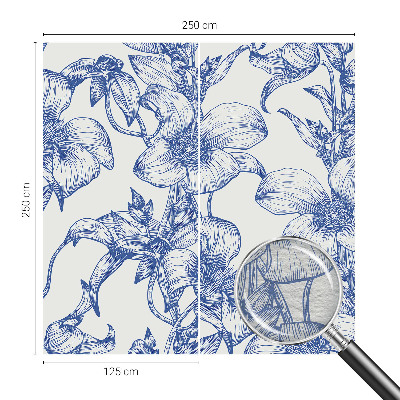 Fototapeta fizelinowa z nadrukiem Kwiatowe gałązki