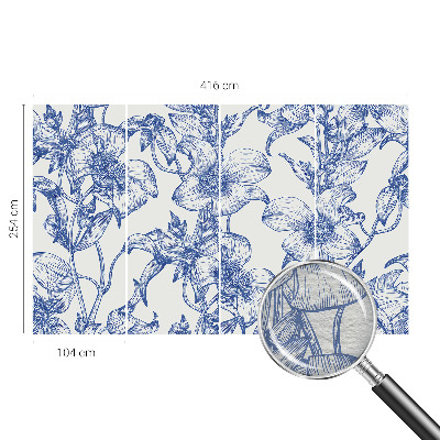 Fototapeta fizelinowa z nadrukiem Kwiatowe gałązki