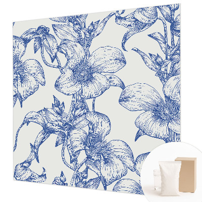 Fototapeta fizelinowa z nadrukiem Kwiatowe gałązki