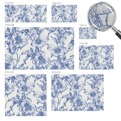 Fototapeta fizelinowa z nadrukiem Kwiatowe gałązki