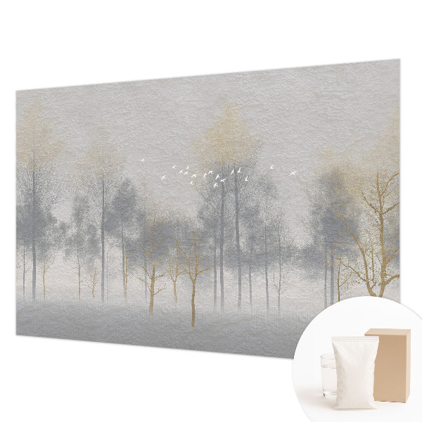 Nowoczesna fototapeta do salonu Leśna harmonia