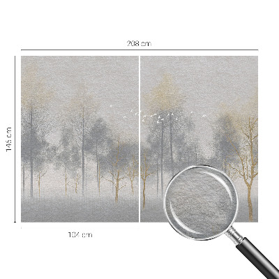 Nowoczesna fototapeta do salonu Leśna harmonia