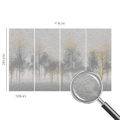 Nowoczesna fototapeta do salonu Leśna harmonia