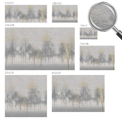 Nowoczesna fototapeta do salonu Leśna harmonia